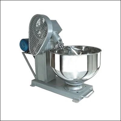 Commercial dough kneading flour mixer machine with stainless steel bowl and belt-driven motor - bakery dough mixer