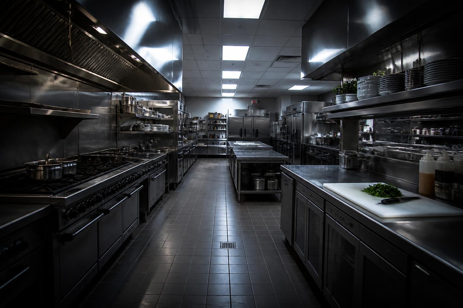Commercial kitchen interior