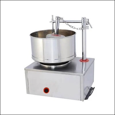 Commercial tilting wet grinder with stainless steel drum and granite stones for batter grinding - bulk wet grinding machine